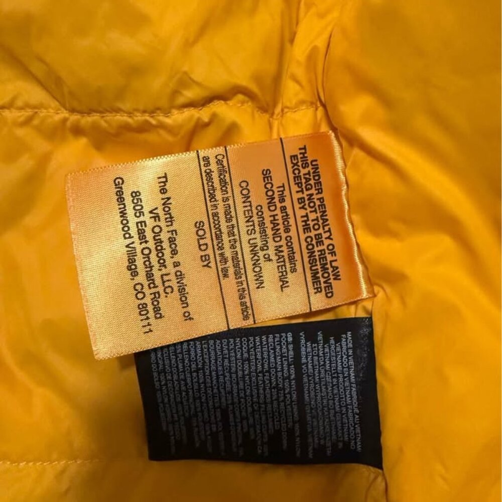 The Northface puffer jacket
